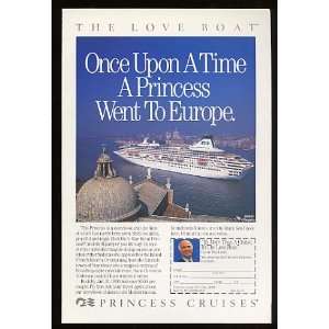  1989 Gavin MacLeod Love Boat Princess Cruise Ship Print Ad 