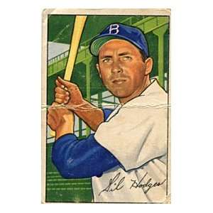 Gil Hodges Unsigned 1952 Bowman Card