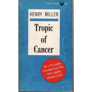  Tropic of Cancer Henry Miller Books