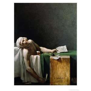 Jean Paul Marat, Politician, Dead in His Bathtub, Assassinated by 