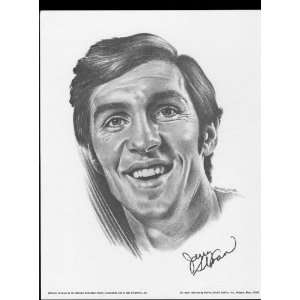  1974 Jerry Sloan Chicago Bulls Lithograph Sports 