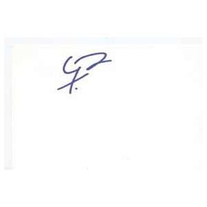JOE TORRY Signed Index Card In Person