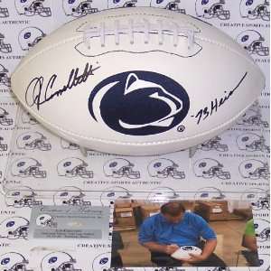 John Cappelletti Autographed Football   Penn State Nittany Lions Logo 