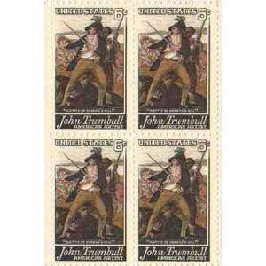 John Trumbull/Battle of Bunker Hill Set of 4 x 6 Cent US Postage 