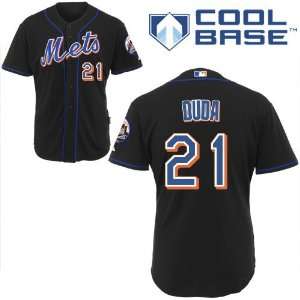 Lucas Duda New York Mets Authentic Alternate Black Cool Base Jersey By 