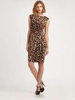 David Meister   Leopard Print Dress    