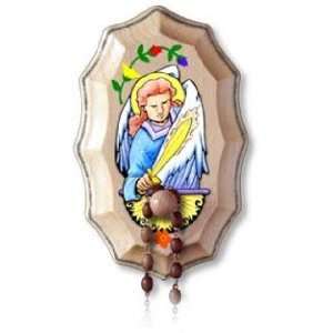 Wooden Rosary Holder Kit   Saint Michael