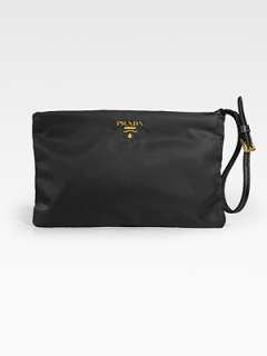 Prada   Nylon/Saffiano Leather Cosmetic Bag    