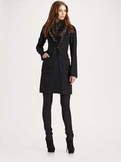 Theory   Haliza Long Wool Blend Coat    