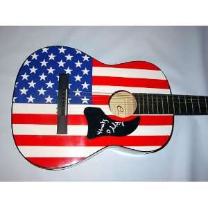 MINDY SMITH Autographed Signed USA FLAG Guitar UACC