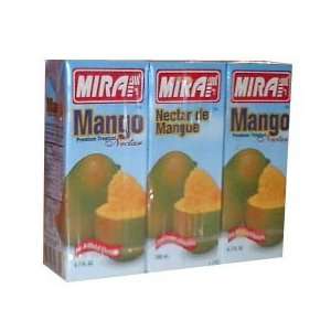 Mango Nectar (mira) 3x6.7 fl.oz.  Grocery & Gourmet Food