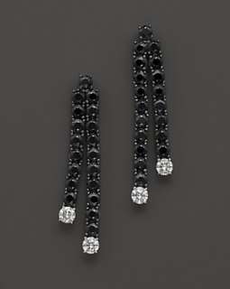   Black Sapphire In Diamond Earrings   Fine Jewelry   Bloomingdales
