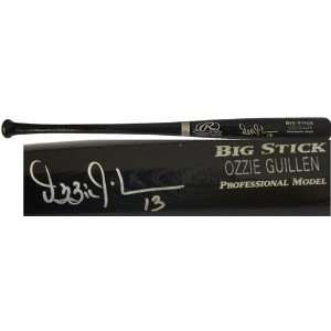 Ozzie Guillen Autographed/Hand Signed Big Stick Rawlings Bat