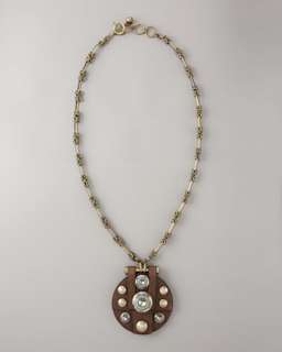 Leather Pendant Necklace  