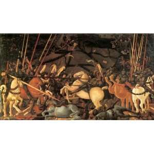  Hand Made Oil Reproduction   Paolo Uccello   32 x 18 