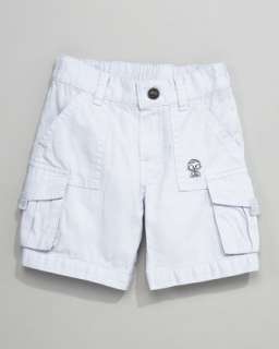 Zip Fly Cotton Cargo Shorts  