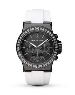 MICHAEL Michael Kors Round Black & White Watch, 43mm   Watches 