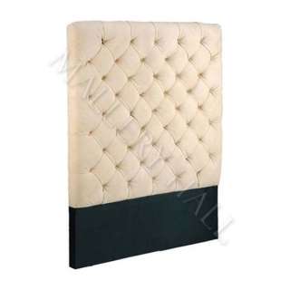 Solid Wood Upholstered Head Board King Queen Vintage  