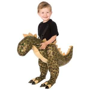 Lets Party By Time AD Inc. Plush T Rex Child Costume / Brown   Size 