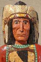   FRANK GALLAGHER 7 FT Cigar Store Wooden Indian Chief Sculpture  