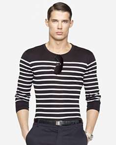 Ralph Lauren Black Label Long Sleeved Mercerized Cotton Crewneck