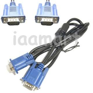 New 1.5M VGA SVGA Male to Male HDB15 Monitor Video Extension Cable