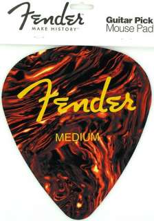 Fender 351 Medium Shell Guitar Pick Computer Mouse Pad  