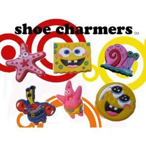 Nickelodeon Spongebob and Friends Shoe Charms 6 pc Set   Jibbitz Croc 