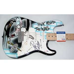 Roger Waters Autographed Pink Floyd Airbrush Guitar PSA/DNA