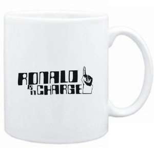  Mug White  Ronald is in charge  Male Names Sports 