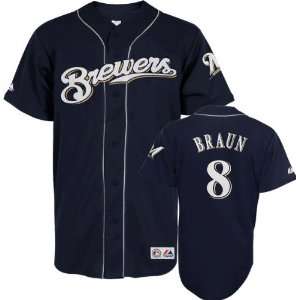 Ryan Braun Milwaukee Brewers #8 Navy Youth Player Jersey
