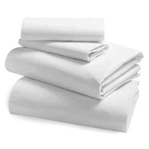 100% Egyptian Cotton Short Queen White Solid Royal Bedding Collection