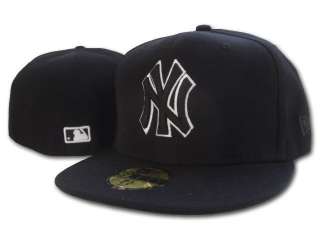 New Era Fitted Hat 5950 MLB New York Yankees Black  