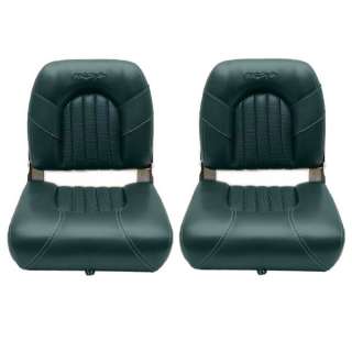 WISE PROCRAFT FOREST GREEN FOLDING FISHING BOAT SEAT (PAIR)  