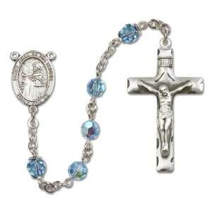  St. John of the Cross Aqua Rosary Jewelry
