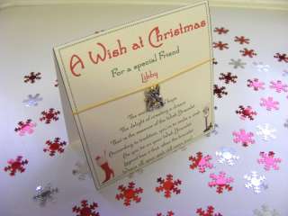   Special Best Friend Christmas Wish Bracelet Gift Card Present Novel