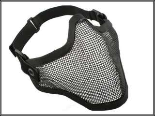 HALF FACE METAL MESH PROTECTIVE MASK AIRSOFT PAINTBALL  