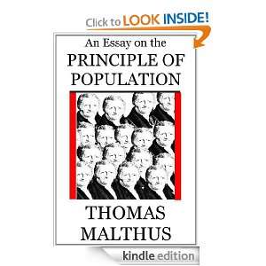   the Principle of Population Thomas Malthus  Kindle Store