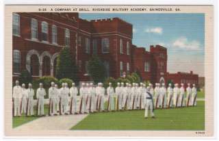 Riverside Military Academy Gainesville GA postcard  