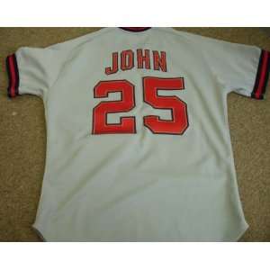 Tommy John 1980s California Angels Game Used Road Jersey