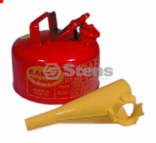 METAL SAFETY GAS CAN EAGLE 1 GALLON WITH FUNNEL  