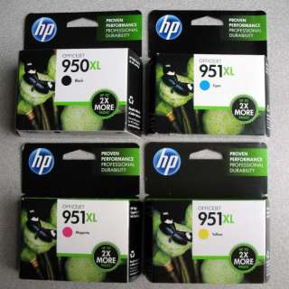 PACK HP GENUINE 950 951 XL Ink (Priority Mail) (RETAIL BOX) Black 