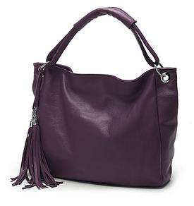 Genuine Leather Shoulder Bag Handbag Tote Satchel bk  