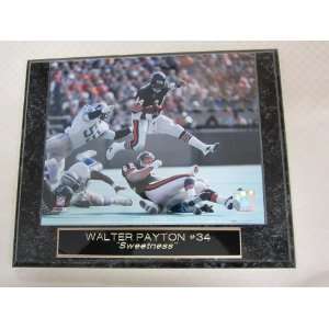  Walter Payton Chicago Bears Engraved Collector Plaque w 