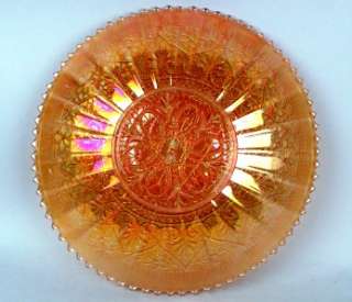   FLOWERS by NORTHWOOD ~ EXCEPTIONAL MARIGOLD CARNIVAL GLASS 9 PLATE