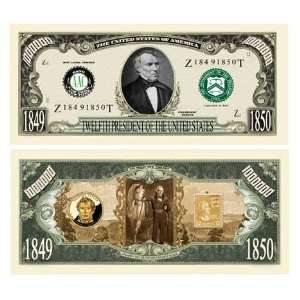 Zachary Taylor Million Dollar Bill Case Pack 100