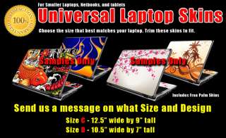 Universal Laptop Skin Smaller Size for Netbooks Tablets  