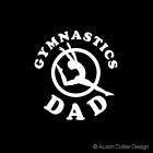 GYMNASTICS DAD Vinyl Decal Car Window Sticker   Sports