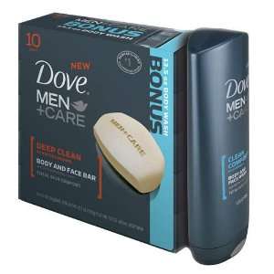  Dove® Men+Care 10 ct. Deep Clean body & face bar, 13.5 fl 
