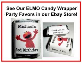 ELMO Sesame Street BIRTHDAY PARTY INVITATIONS W/PIC  